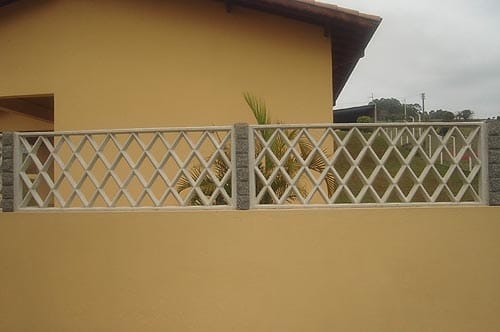 Grade de concreto Losango