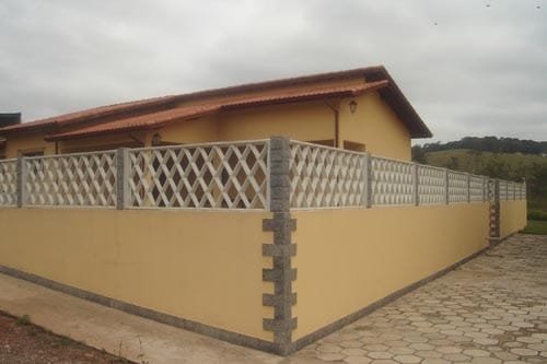 Grade de concreto Losango